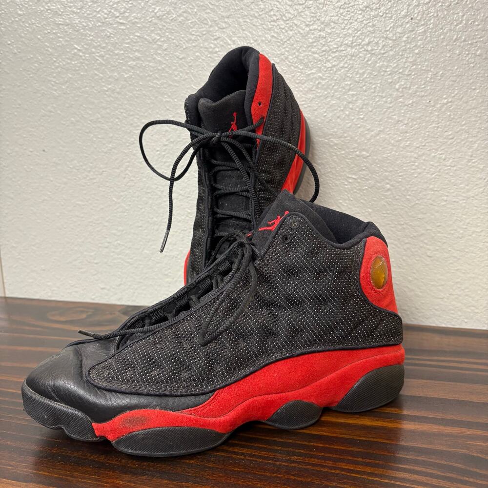 Vintage 1998 Air Jordan 13 Bred Size 9 980204 136002 062 FLAWED Retro Sneakers